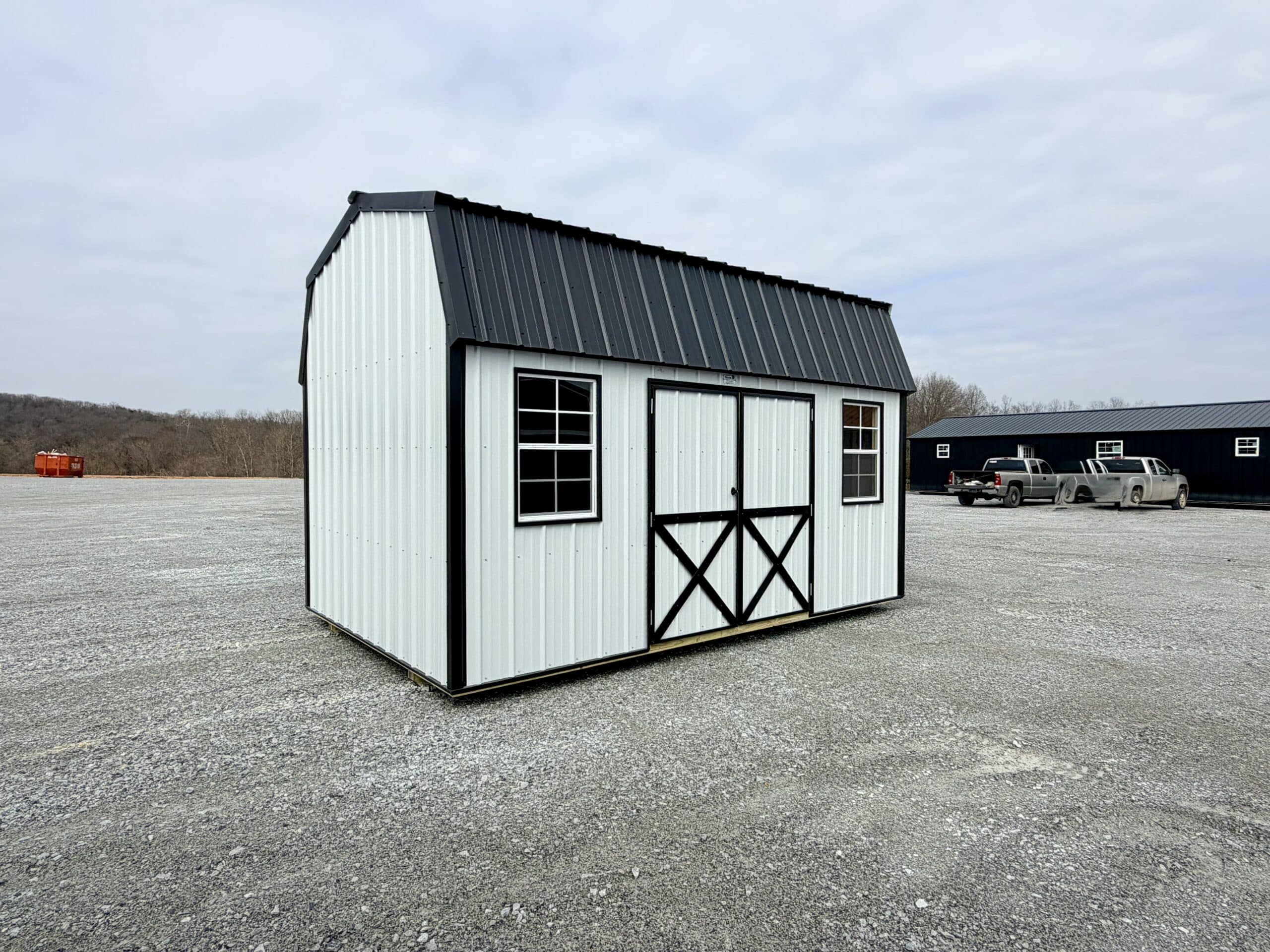 10x16 Highwall Lofted Barn - Image 2