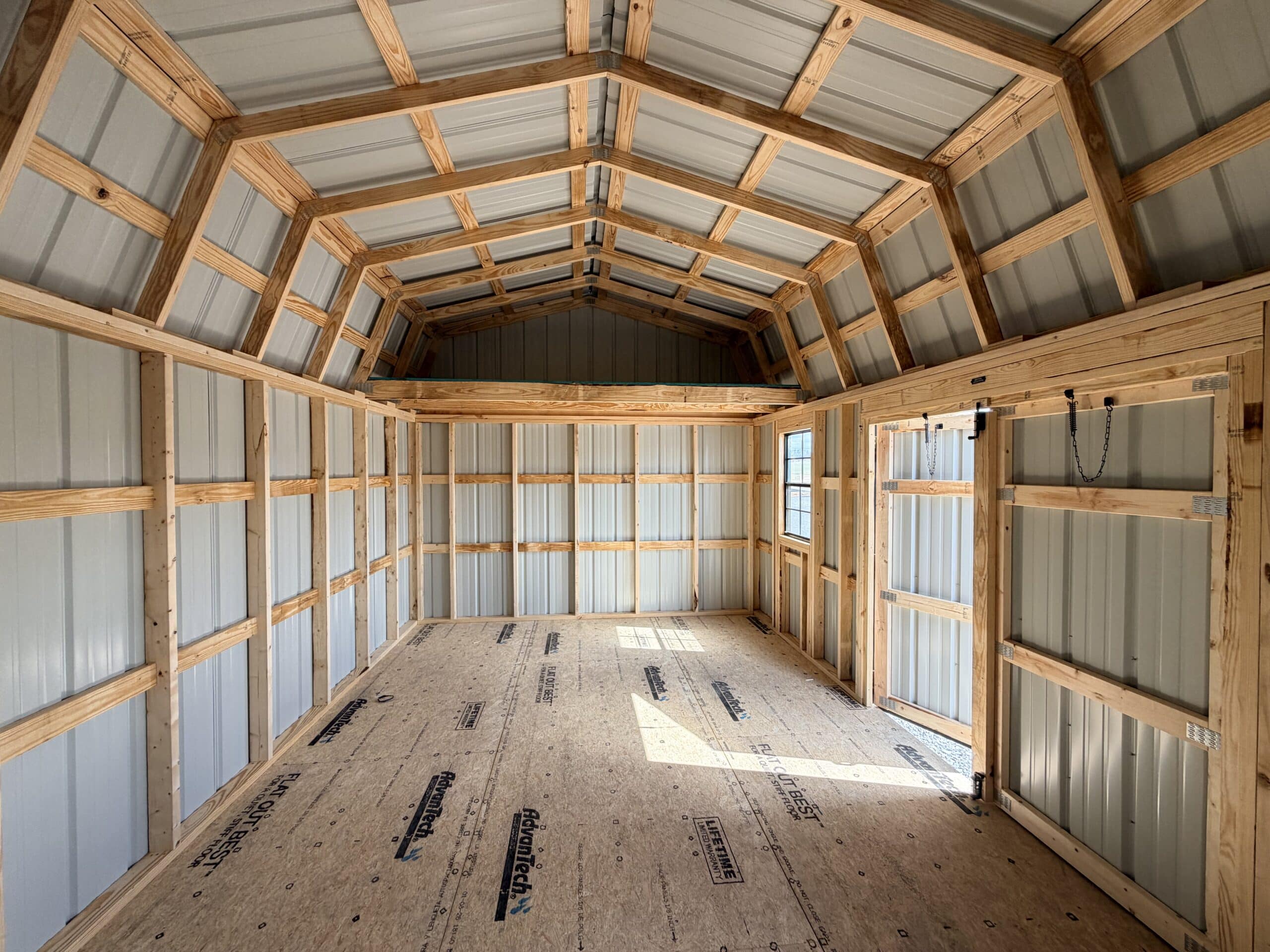 10x16 Highwall Lofted Barn - Image 4