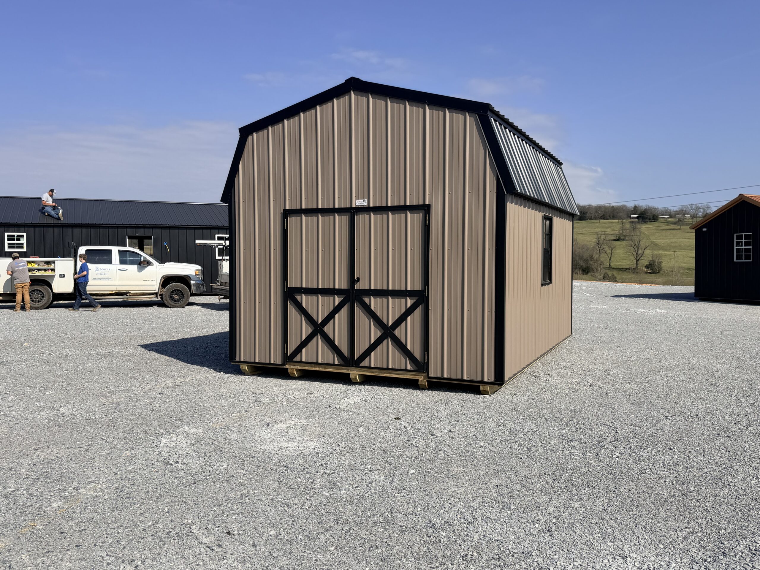 12x16 Highwall Lofted Barn - Image 2