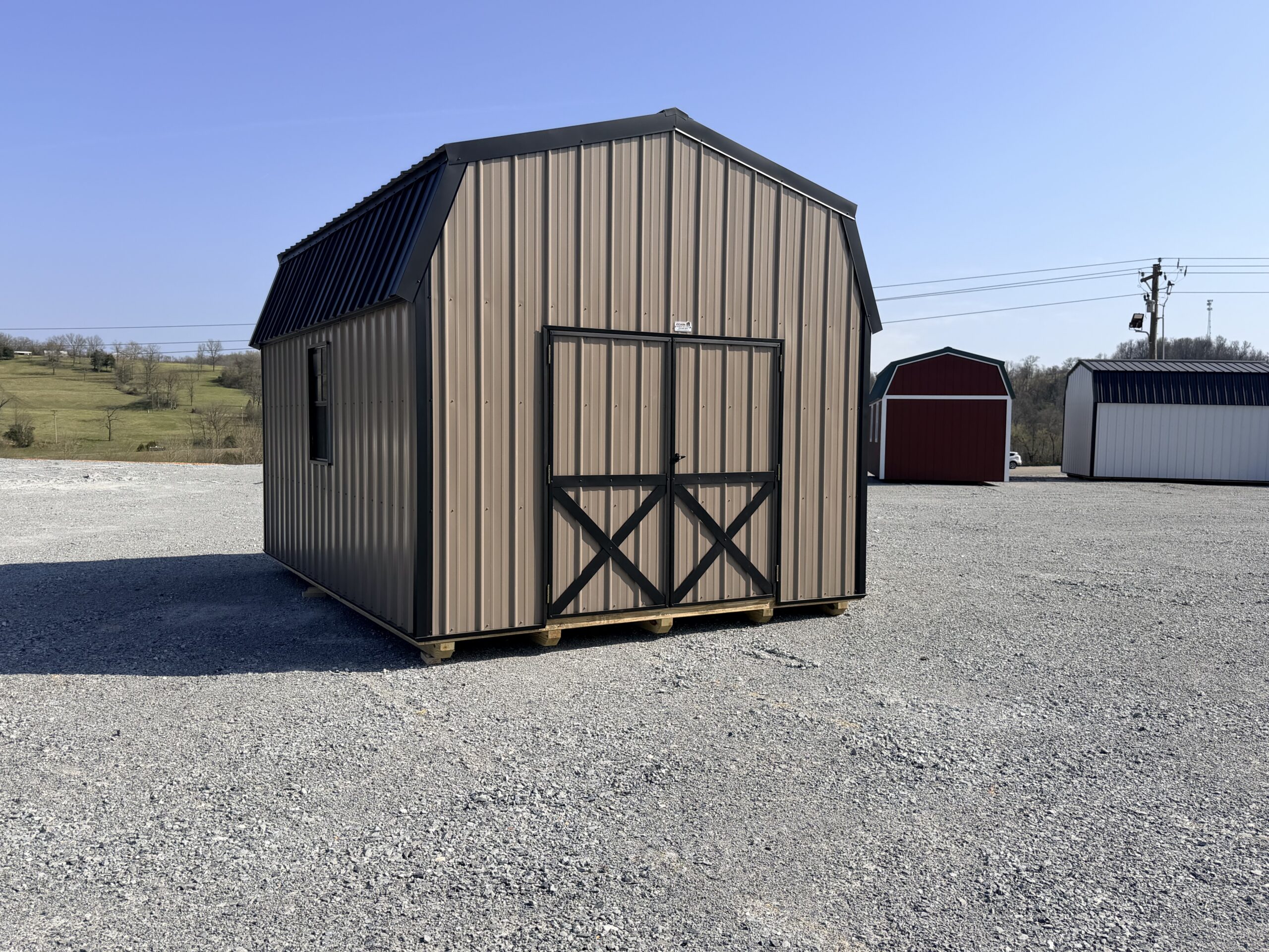 12x16 Highwall Lofted Barn - Image 4