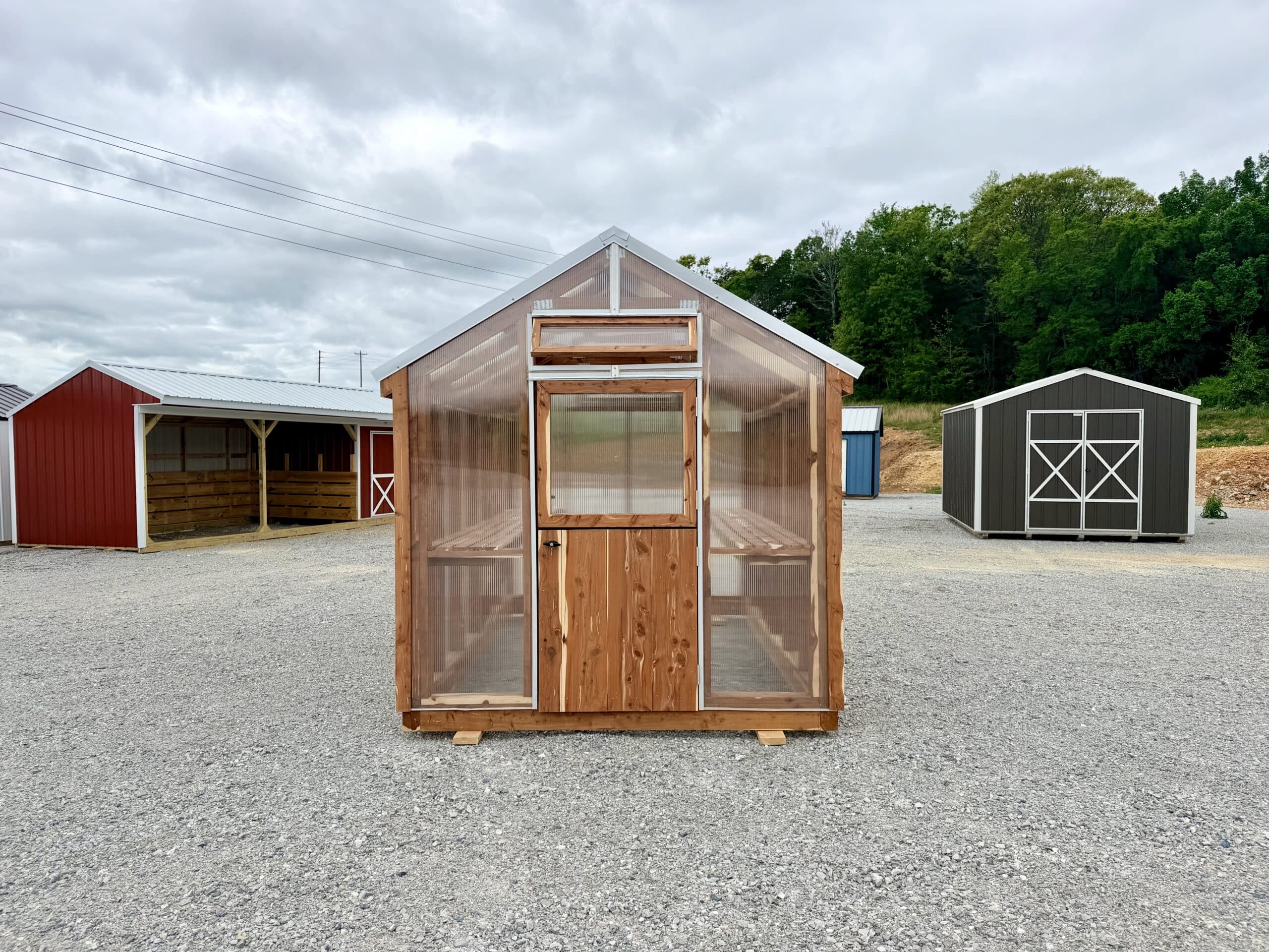 8x12 Cedar Greenhouse