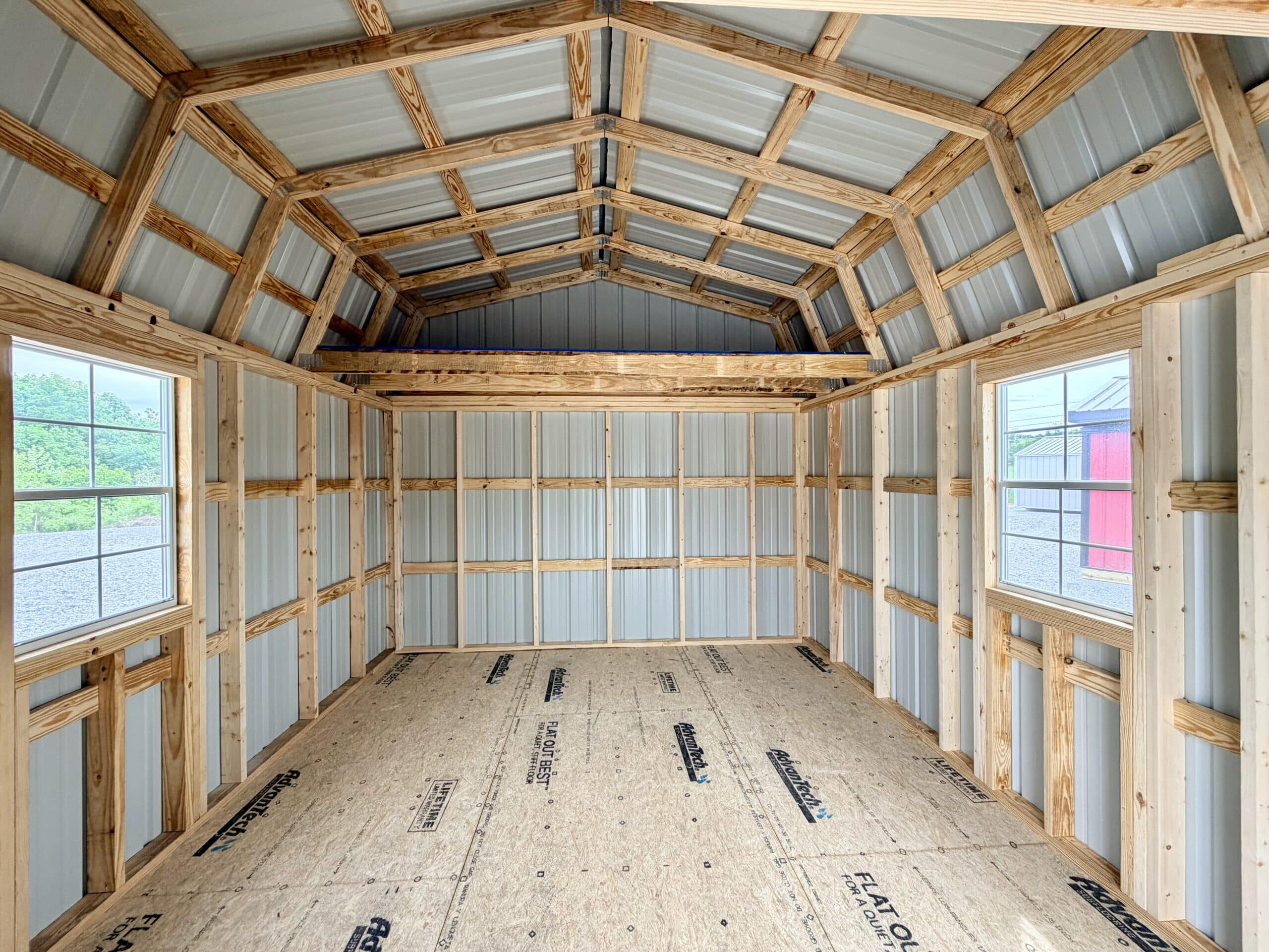 12x16 Highwall Lofted Barn - Image 4