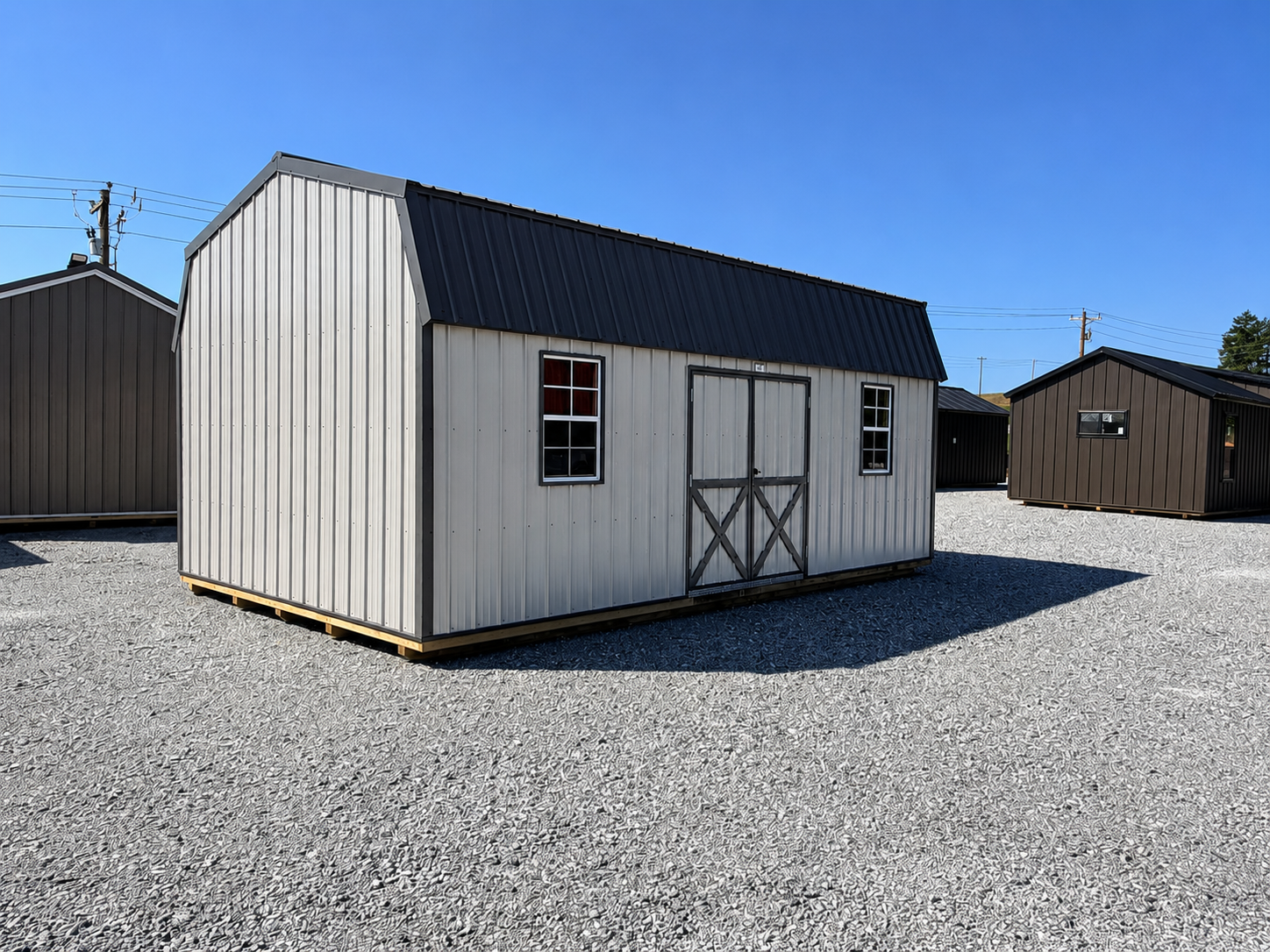 14x24 Highwall Lofted Barn