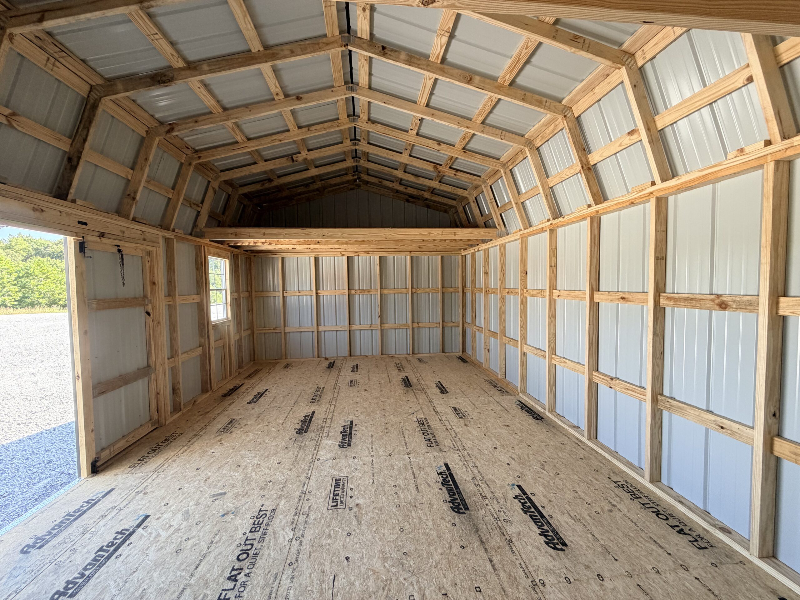 14x24 Highwall Lofted Barn - Image 3