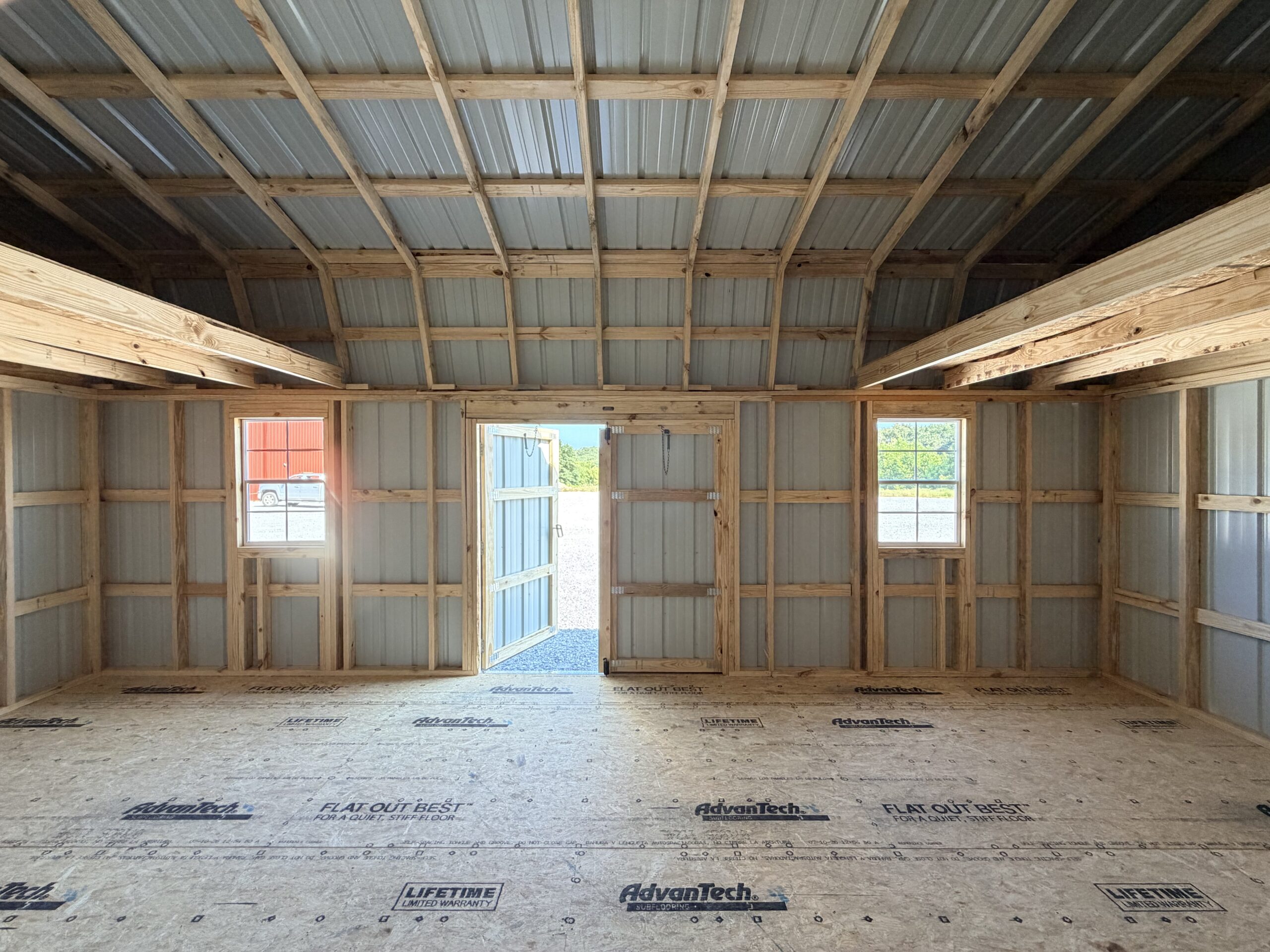 14x24 Highwall Lofted Barn - Image 4